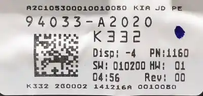 Second-hand car spare part dashboard for kia ceed drive 136 cv / 100 kw oem iam references 94033a2020  