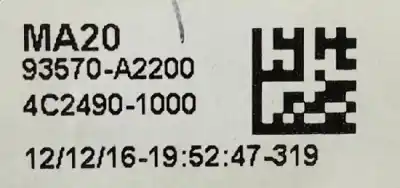 Second-hand car spare part left front power window switch for kia ceed drive 136 cv / 100 kw oem iam references 93570a2200  