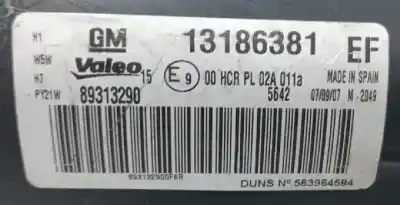 Second-hand car spare part left headlight for opel corsa d z14xep oem iam references 13186381