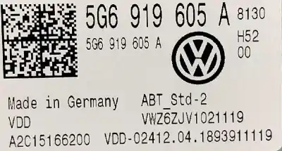 Peça sobressalente para automóvel em segunda mão display gps / multimídia por volkswagen touran 5t1 advance bmt referências oem iam 5g6919605a