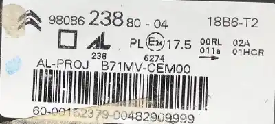 Pezzo di ricambio per auto di seconda mano faro anteriore sinistro per citroen c4 lim. seduction riferimenti oem iam 9808623880  