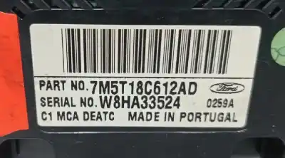Second-hand car spare part climate control for ford focus berlina (cap) ambiente (d) oem iam references 7m5t18c612ad  