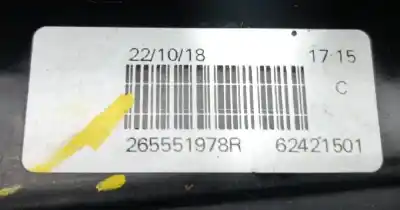 Second-hand car spare part left tailgate light for dacia logan mcv ambiance oem iam references 265551978r  