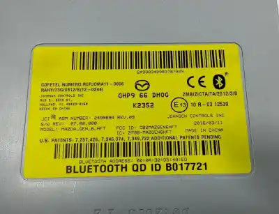 Tweedehands auto-onderdeel bluetooth-module voor mazda cx5 ke style 2wd oem iam-referenties ghp966dh0g  