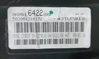 Peça sobressalente para automóvel em segunda mão quadrante por citroen berlingo cuadro x referências oem iam 98016422  