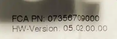 Second-hand car spare part multifunction display for fiat tipo ii berlina lounge plus oem iam references 07356709000  