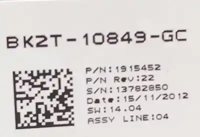 Peça sobressalente para automóvel em segunda mão QUADRANTE por FORD TRANSIT CUSTOM KASTEN * Referências OEM IAM BK2T10849GC  