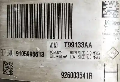 Peça sobressalente para automóvel em segunda mão compressor de ar condicionado a/a a/c por dacia logan mcv ambiance referências oem iam 926003541r  