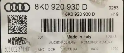 Peça sobressalente para automóvel em segunda mão quadrante por audi a4 avant (8k5) básico referências oem iam 8k0920930d  
