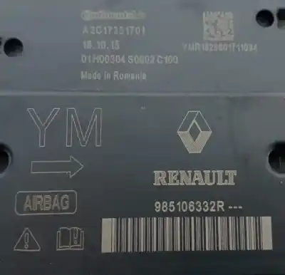 Peça sobressalente para automóvel em segunda mão Centralina De Airbag por DACIA LOGAN MCV Ambiance Referências OEM IAM 985106332R  