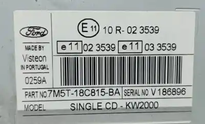 Peça sobressalente para automóvel em segunda mão  por FORD FOCUS  Referências OEM IAM 7M5T18C815BA  