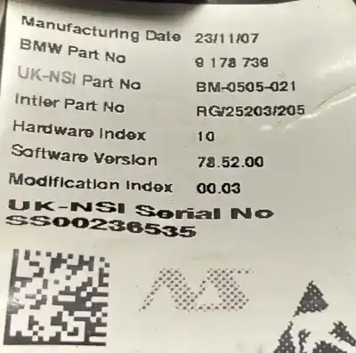 Piesă de schimb auto la mâna a doua CEAS BORD pentru MINI CLUBMAN (R55) One Referințe OEM IAM 9178739  