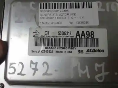 Pezzo di ricambio per auto di seconda mano centralina motore per opel corsa d selective riferimenti oem iam 12636386 86aa98k02068m6gv 55587318