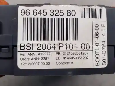 Second-hand car spare part bsi control unit for citroen c2 vtr oem iam references 9664532580  