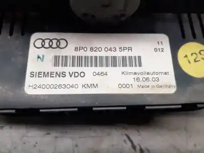 Автозапчастина б/у клімат-контроль для audi a3 (8p) 1.6 ambiente посилання на oem iam 8p08200435pr  
