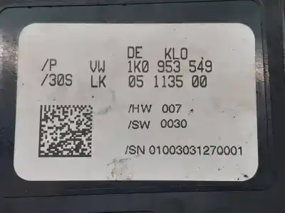 Автозапчастина б/у електронний модуль для audi a3 (8p) 1.6 ambiente посилання на oem iam 1k0953549  