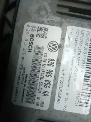 Second-hand car spare part ecu engine control for seat leon (1p1) reference oem iam references 03g906056aa  