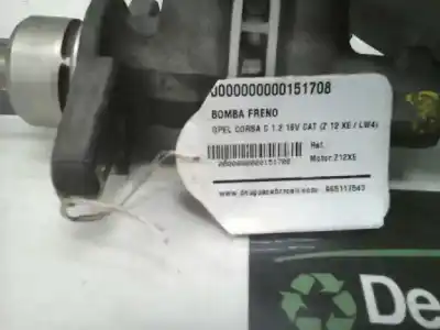 Автозапчастина б/у гальмівний насос для OPEL CORSA C 1.2 16V CAT (Z 12 XE / LW4) Посилання на OEM IAM   