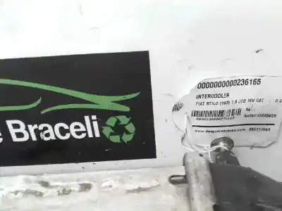 Peça sobressalente para automóvel em segunda mão intercooler por fiat stilo (192) 1.9 multijet 140 m.schumacher referências oem iam   