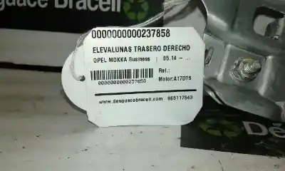 Автозапчастина б/у регулятор скла заднього правого для opel mokka business посилання на oem iam   