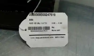 Pezzo di ricambio per auto di seconda mano abs per audi a3 (8l) 1.9 tdi riferimenti oem iam   1j0614217c