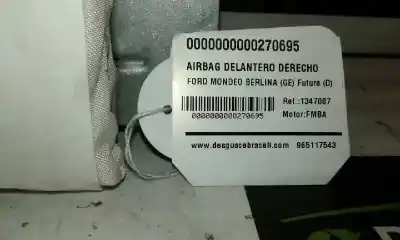 Recambio de automóvil de segunda mano de airbag delantero derecho para ford mondeo berlina (ge) futura (d) referencias oem iam 1347007  1s71f042b84ah
