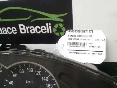 Peça sobressalente para automóvel em segunda mão quadrante por opel meriva b 1.7 16v cdti referências oem iam 110080162014 2409030234015l 13140265mn