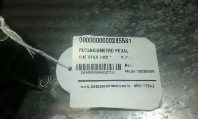Pezzo di ricambio per auto di seconda mano potenziometro per fiat stilo (192) . riferimenti oem iam   