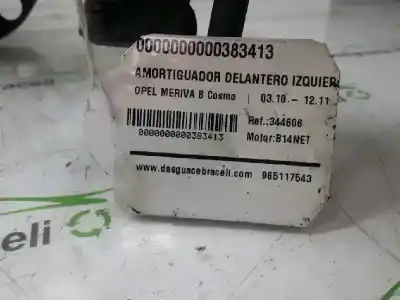Peça sobressalente para automóvel em segunda mão amortecedor dianteiro esquerdo por opel meriva b cosmo referências oem iam 344606  13268956