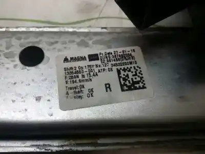 Peça sobressalente para automóvel em segunda mão elevador de vidros traseiro direito por opel meriva b cosmo referências oem iam   13354550