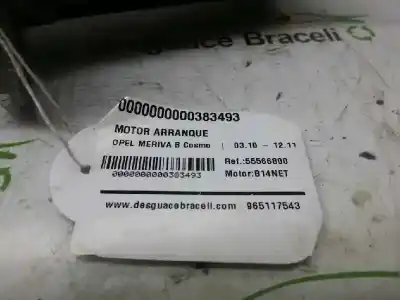 Peça sobressalente para automóvel em segunda mão motor de arranque por opel meriva b cosmo referências oem iam 55566800 00001192069 25196021