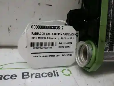 Peça sobressalente para automóvel em segunda mão condensador / radiador de sofagem / ar condicionado por opel meriva b cosmo referências oem iam 13263329  671261k