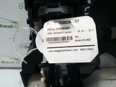 Pezzo di ricambio per auto di seconda mano pedale della frizione per opel meriva b cosmo riferimenti oem iam   