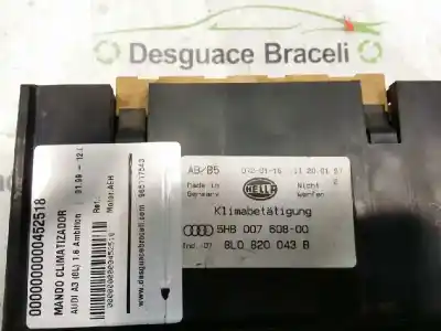 Автозапчасти б/у климат-контроль за audi a3 (8l) 1.6 ссылки oem iam  5hb00760800 8l0820043b