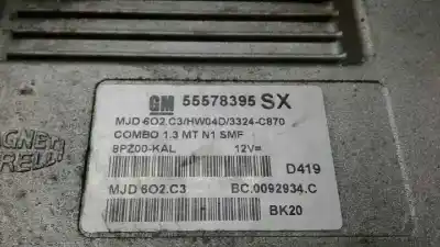 Pezzo di ricambio per auto di seconda mano centralina motore per opel combo 1.3 16v cdti riferimenti oem iam 55578395sx  