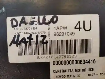 Peça sobressalente para automóvel em segunda mão centralina de motor uce por daewoo matiz cd referências oem iam s010013001e4  