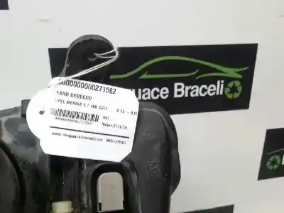 Second-hand car spare part right headlight for opel meriva b 1.7 16v cdti oem iam references   