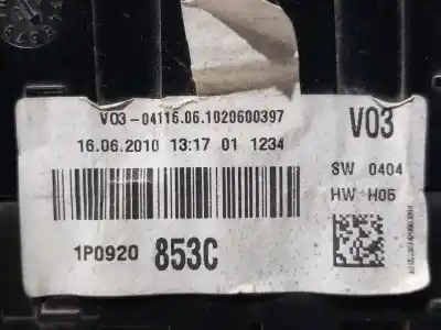 Second-hand car spare part dashboard for seat leon (1p1) 2.0 tdi 16v oem iam references 1p0920853c  n1.z2.1.7.4