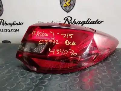 Автозапчастина б/у правий ліхтар для opel astra j (p10) 1.4 turbo (68) посилання на oem iam 