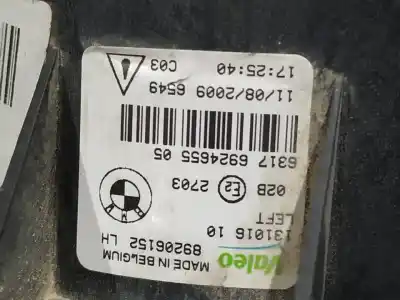 Peça sobressalente para automóvel em segunda mão farol / projetor de nevoeiro esquerdo por bmw x5 (e70) 3.0sd referências oem iam 89206152  n2.z1.20.4.4