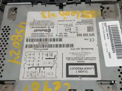 Second-hand car spare part audio system / radio cd for seat leon st (5f8) 1.6 tdi oem iam references   n1.z3.2.1.2 Second-hand car spare part audio system / radio cd for seat leon st (5f8) 1.6 tdi oem iam references   n1.z3.2.1.2