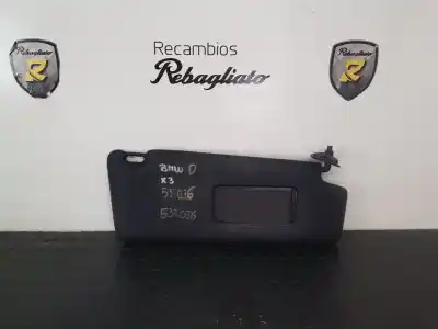 Peça sobressalente para automóvel em segunda mão para-sol direito por bmw x3 (e83) 3.0d referências oem iam   parasol.10