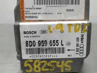 Second-hand car spare part airbag control unit for audi a4 avant (b5) 1.9 tdi quattro oem iam references 8d0959655l 0285001305  n1.z2.4.5.3