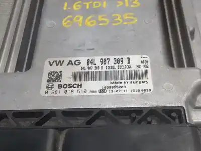 Автозапчастина б/у ебу контролер двигуна для seat leon (5f1) 1.6 tdi посилання на oem iam 04l907309b 0281018510  n1.z2.4.5.4