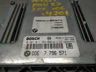 Second-hand car spare part ecu engine control for bmw serie x3 (e83) 2.0d [2.0 ltr. - 110 kw 16v diesel cat] oem iam references 0281011564 7796571  n1.z2.4.1.3