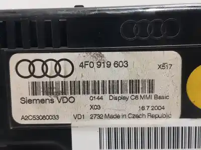 Автозапчастина б/у багатофункційний дисплей для audi a6 c6 (4f2) 2.0 tdi посилання на oem iam 4f0919603 a2c53080033