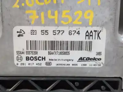 Автозапчасти б/у блок управления двигателем за opel astra j lim. excellence ссылки oem iam 55577674 0281017452