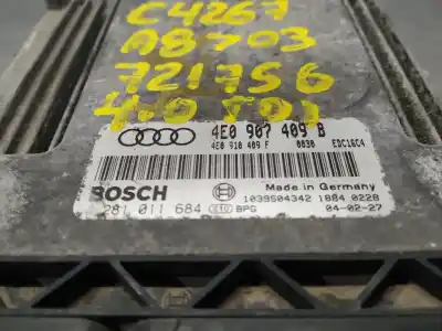 Автозапчасти б/у блок управления двигателем за audi a8 (4e2) 4.0 tdi quattro ссылки oem iam 4e0907409b 0281011684  n1.z2.4.5.4