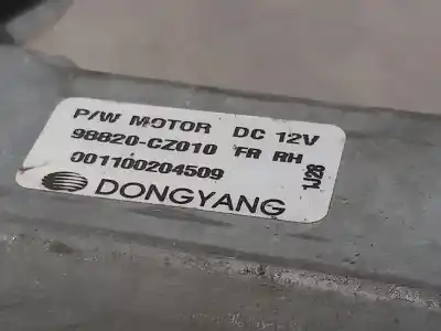 Second-hand car spare part passenger side right window regulator for ssangyong korando crystal 4x2 oem iam references 98820cz010  n1.z2.22.4.1