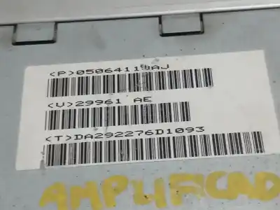 Second-hand car spare part audio system / radio cd for chrysler 300 c 3.0 crd oem iam references p05064118aj
